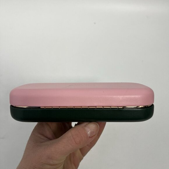 Kate Spade Authentic Hard Clamshell Eyeglasses Case - Pink Green - Picture 6 of 11